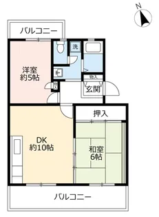 UR高の原駅東【4階】の間取り