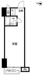 新宿ダイカンプラザA館【6階】の間取り