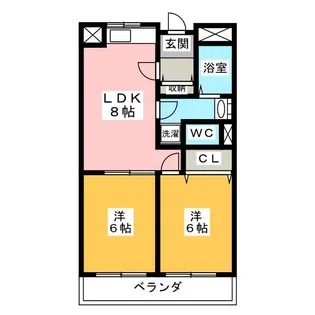 新山ビル【4階】の間取り