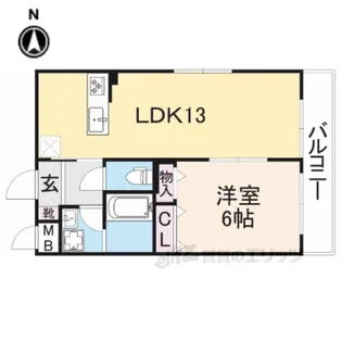シャルレ17番館【2階】の間取り