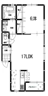 クラージュ天神III【3階】の間取り