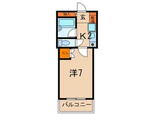 六甲館【4階】の間取り