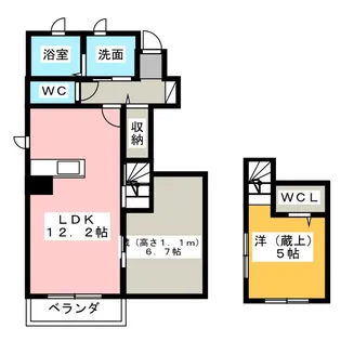 イリス【1階】の間取り