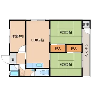 リビングハイツ高城A【4階】の間取り