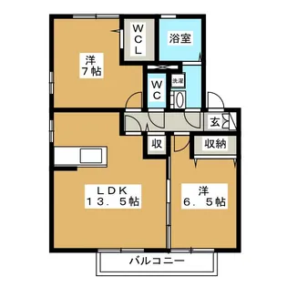 プリマヴェーラ尾張部 E【2階】の間取り
