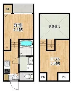 MODERN PALAZZO 住吉レジサム【1階】の間取り
