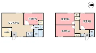 コーポリリー【2階】の間取り