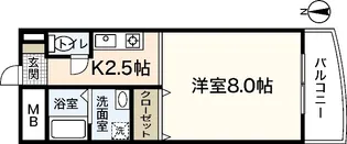 WING TACHIBANA【2階】の間取り
