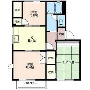 クレスト宮下C【2階】の間取り