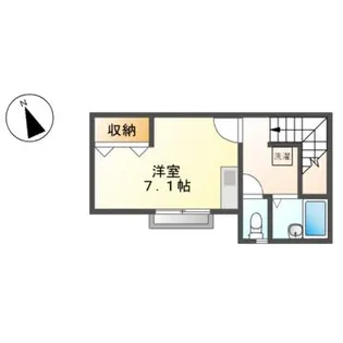 Jasmine House【2階】の間取り