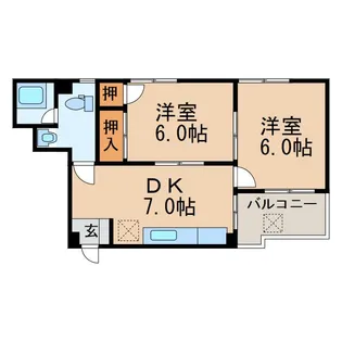 泉ハイツ【3階】の間取り