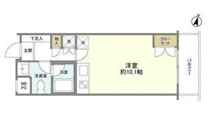 東急ドエル・キルト三軒茶屋【3階】の間取り