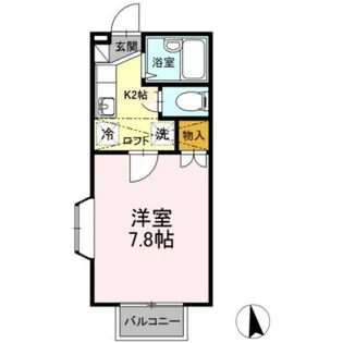 パセオステーブル泉中央【2階】の間取り