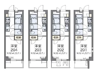 クレイノリレーション中野【3階】の間取り