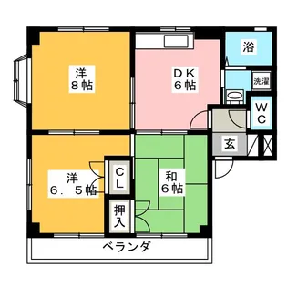 メゾン・ヤンヤンII【1階】の間取り