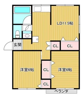 野村レジデンス【2階】の間取り