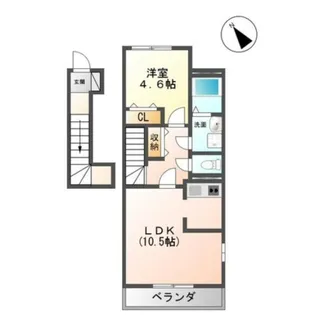メゾン・ド・レーヴ【2階】の間取り