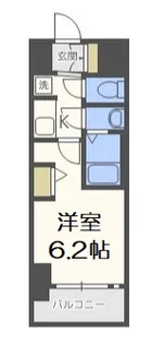エステムコートディアシティWEST【13階】の間取り