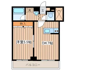 ルワズィ-ル天神山【1階】の間取り