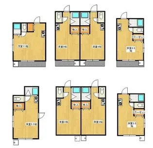 ワンルームのぞみ【2階】の間取り