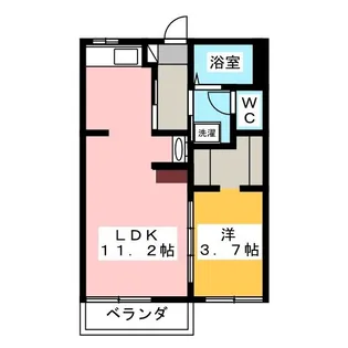 シオンハイツI【2階】の間取り