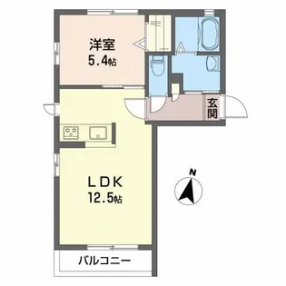 シャーメゾン・フォルビート A棟【1階】の間取り