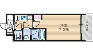 エグゼ難波南V【7階】の間取り