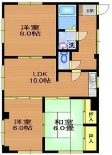 北一レジデンス【1階】の間取り
