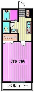 セレコーポ宝来II【2階】の間取り