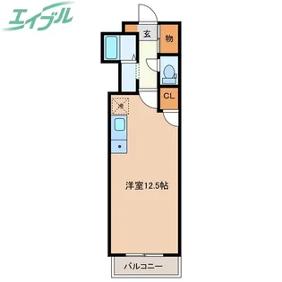 シティヴィラ中浜田【3階】の間取り