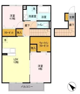 アンジュール芝山【2階】の間取り