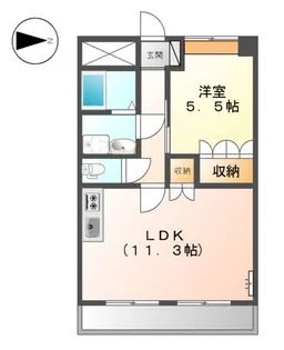 グリーン コート【2階】の間取り