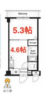 リーヴェルステージ横浜西【4階】の間取り