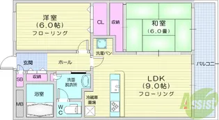 クリオコート【2階】の間取り