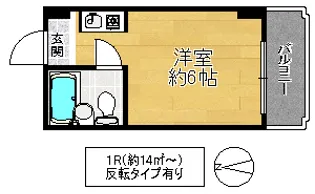 レアレア放出21番館【2階】の間取り