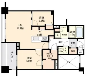 プロスペクト森下【2階】の間取り