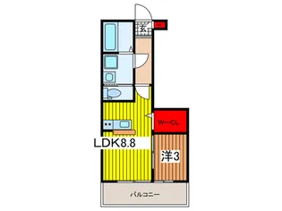 f‐cubeIV【3階】の間取り