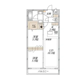 シャルマンSKJ【3階】の間取り
