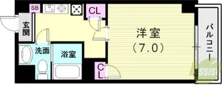 OKA栄ハイツ【3階】の間取り