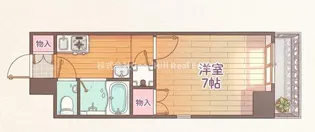 レクシア木川西【2階】の間取り