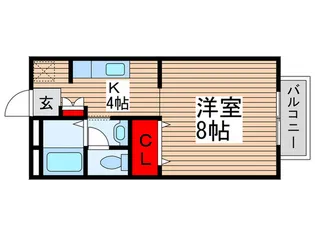 グランディ-ル篠篭田【1階】の間取り