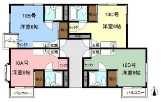 沼津サンハイツ【1階】の間取り