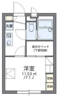 レオパレスサニーテラス北千束【2階】の間取り