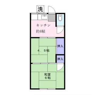 村上荘【1階】の間取り