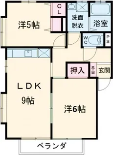 ガーデンハウス中野 西棟【1階】の間取り