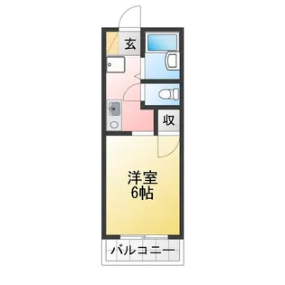 コーポ荻野【1階】の間取り