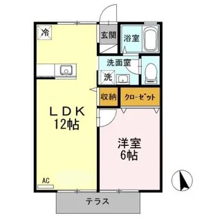 メゾンくろかわ【2階】の間取り
