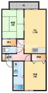 ニューセジュール林田【2階】の間取り