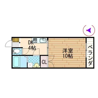 カトレアA【2階】の間取り