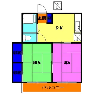 サングリーンハイツ【2階】の間取り